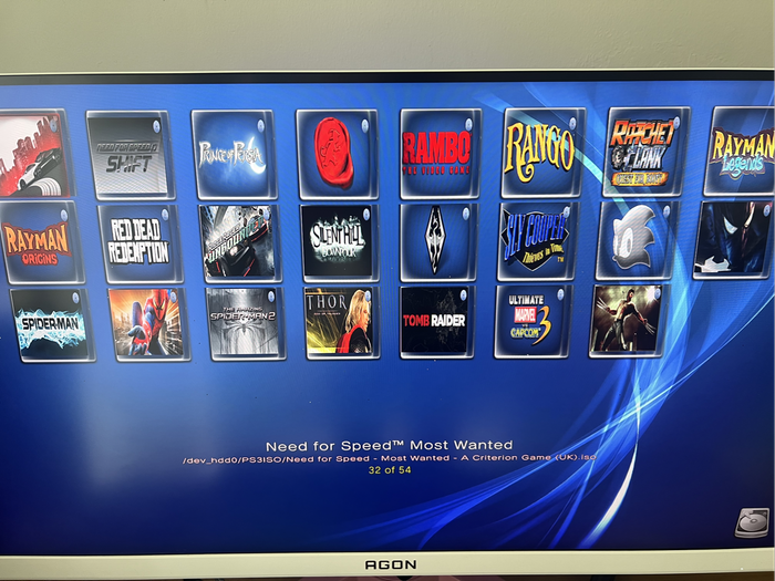 PS3 Super Slim Limited Edition (Red) loaded with 50games