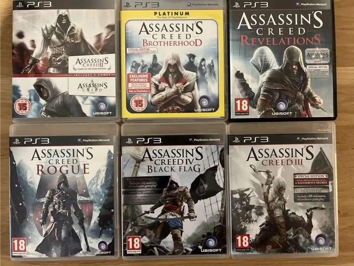 Assassins Creed PS3 Game Bundle - 7 Games
