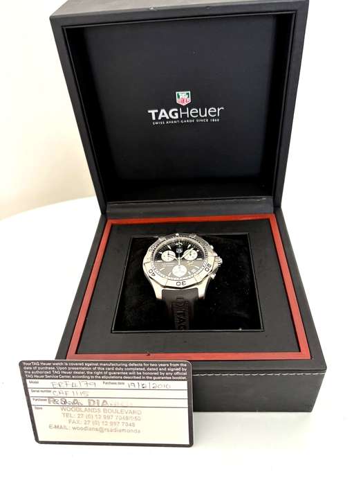 2010 TAG Heuer Aquaracer Springboks Limited Edition  Collectors Watch (287/500) + Original Papers