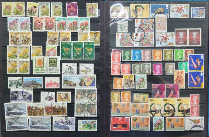 Stock Book Set: 2 x Big /1 x Small With Used World Stamps (Very Nice Starter Pack)