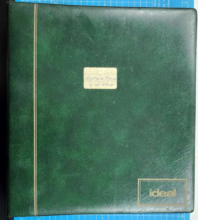 Ideal Stamp Album: Bophuthatswana CB/Singles/FD Cards in old album File