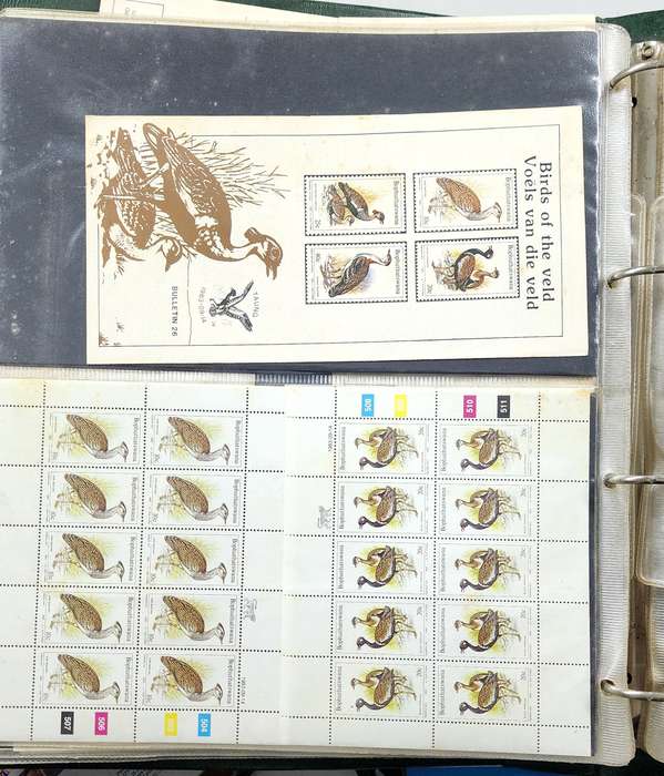 Ideal Stamp Album: Bophuthatswana CB/Singles/FD Cards in old album File