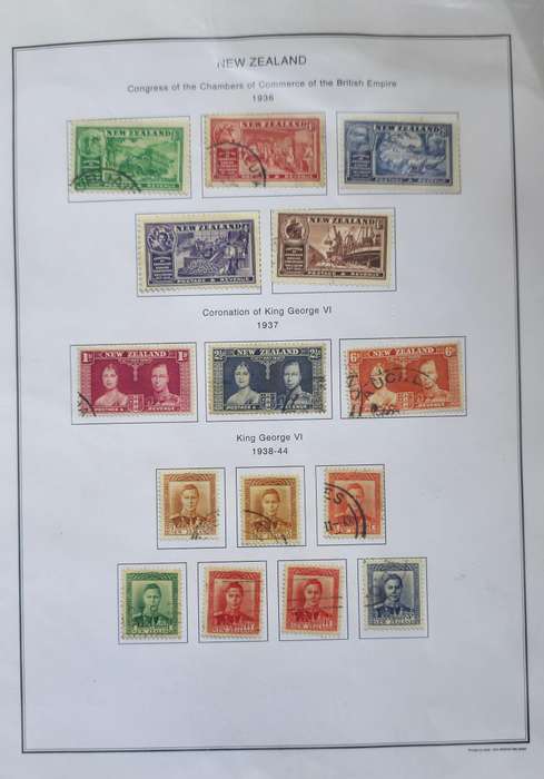 Stamp File: New Zealand Used - 1935-2002: Partially Completed (Unchecked with Finds Possible)