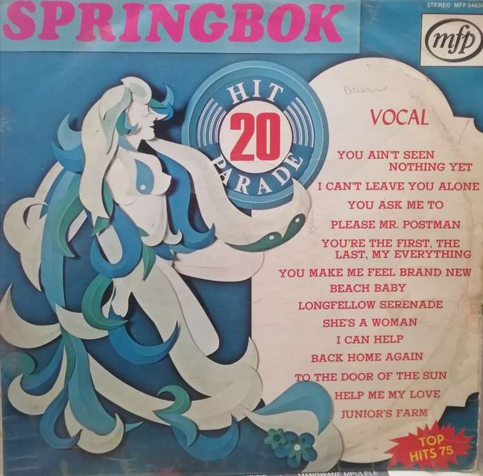 The best of Springbok Hit Parade 20,  vinyl in good condition.
