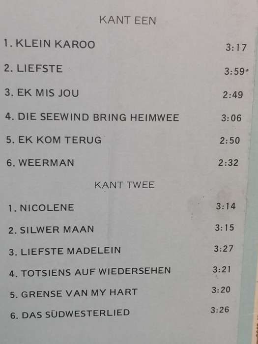 Ge Korsten sing TV Treffers, Vinyl in excellent condition .
