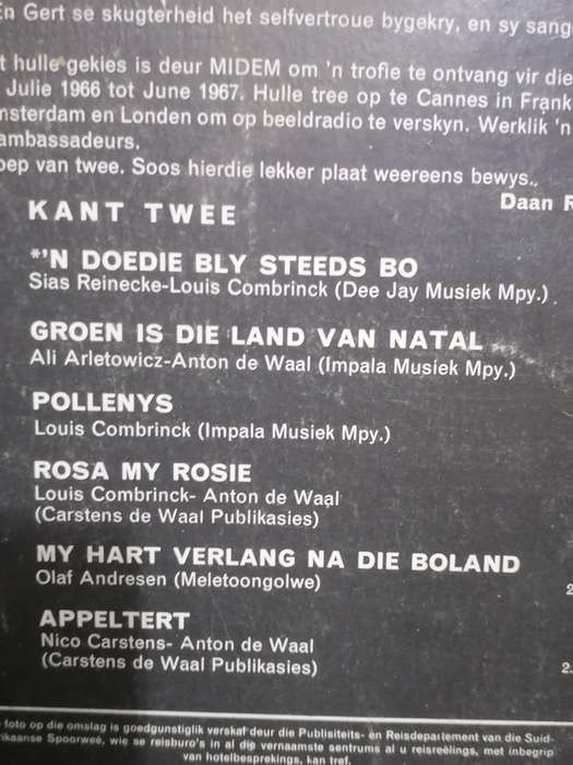 Groep 2, Op silwer vleuels met Groep 2, Vinyl in good condition .