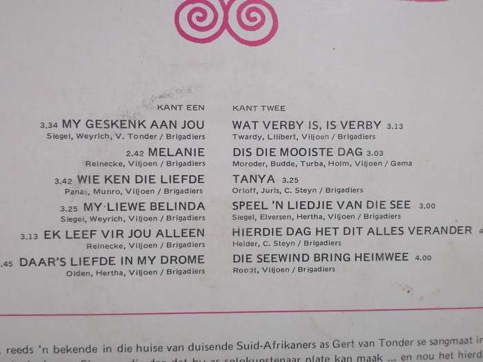 Sias Reinecke, My geskenk aan jou,  Vinyl in very good condition .