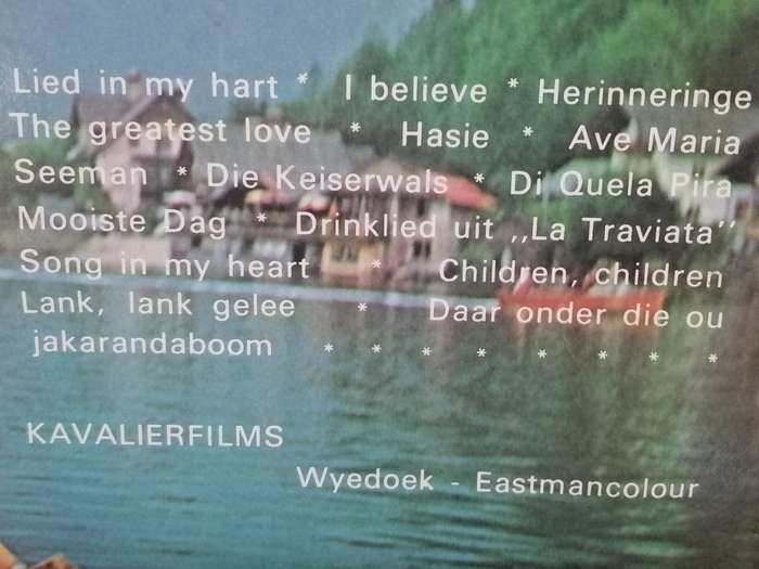 Ge Korsten, Mitsi Stander en Min Shaw 'Lied in my Hart' Vinyl in good condition .