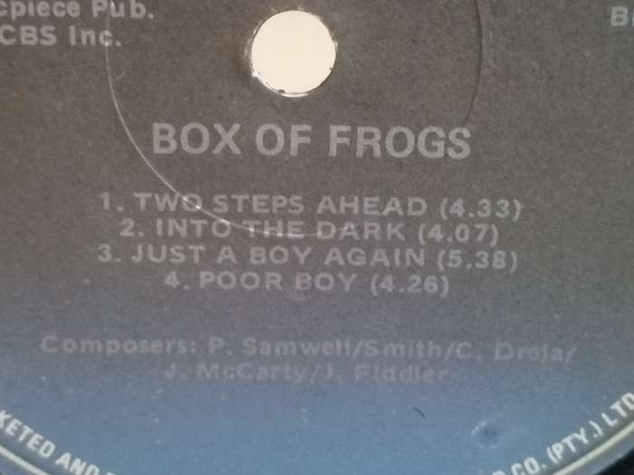 Box of Frogs, vinyl.