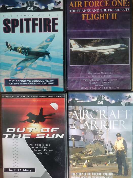 4x Aircraft DVD's ,in very good condition.