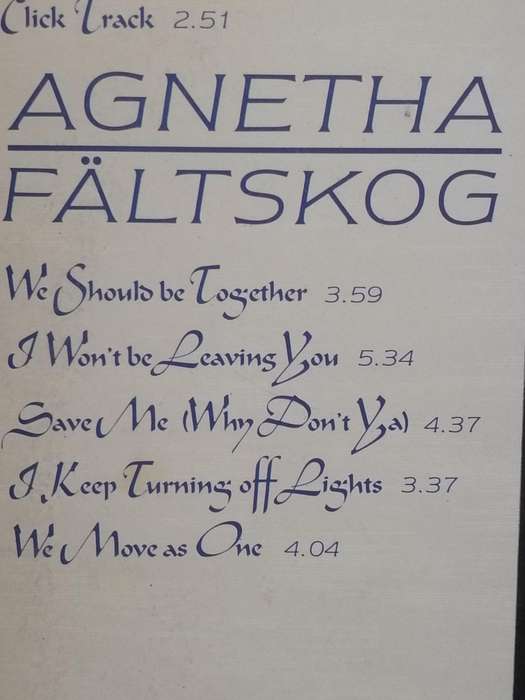 Agnetha Faltskog, vinyl excellent.