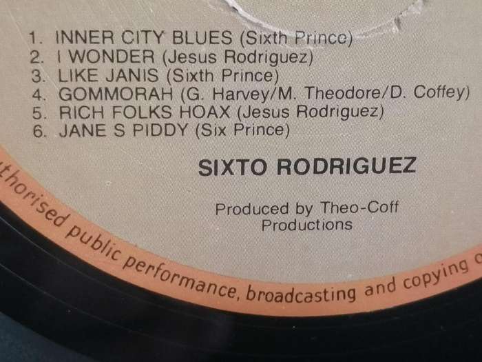 Sixto Rodriguez, Cold Fact, vinyl very good+ .
