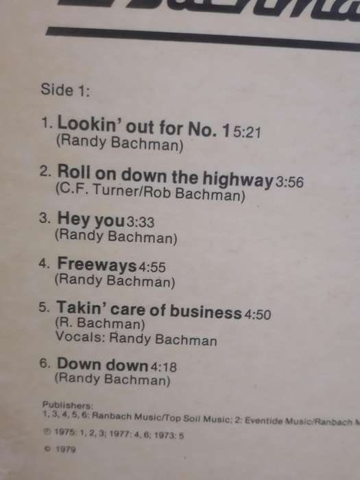 Bachman Turner Overdrive,, BTO's Greatest, vinyl very good- .