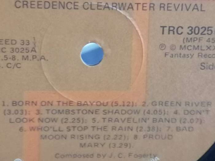 Creedence Clearwater Revival, The Royal Albert Hall concert, vinyl very good+ .