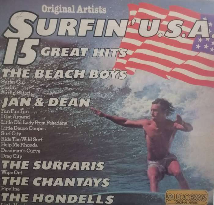 Surfin U.S.A., 15 Great hits, The Beach Boys & more, vinyl very good.