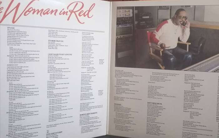 The woman in red, Produced by Stevie Wonder, Original motion picture soundtrack, vinyl excellent.