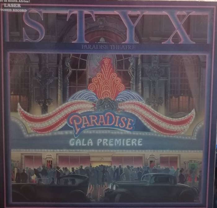 Styx, Paradise Theater, Special Laser etched vinyl, vinyl excellent.