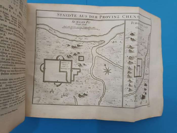 Europes knowledge of China and Korea 275 years ago. Copperplate engravings.