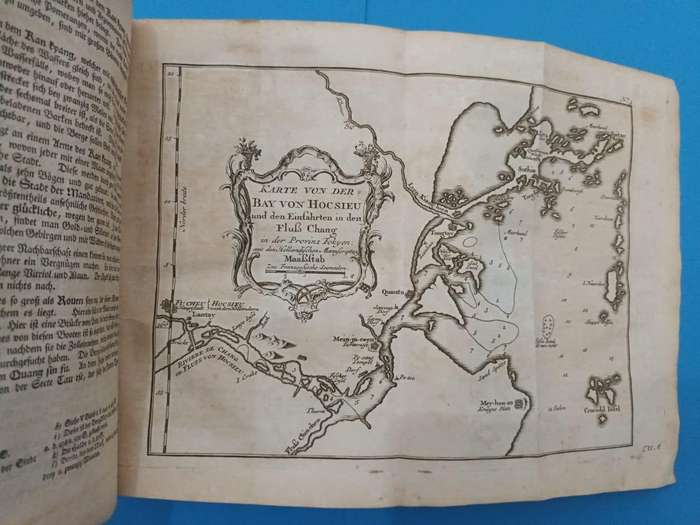 Europes knowledge of China and Korea 275 years ago. Copperplate engravings.