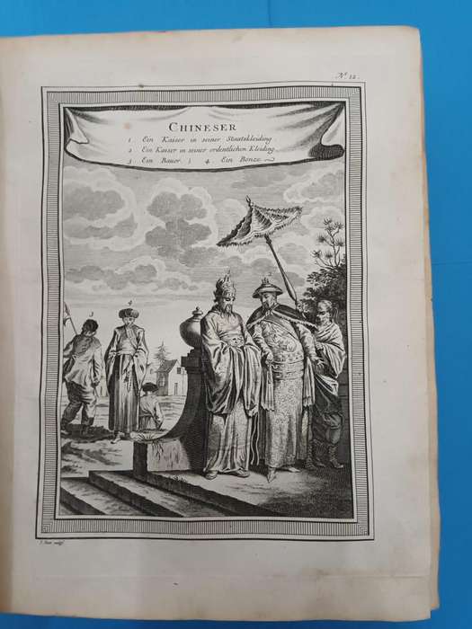 Europes knowledge of China and Korea 275 years ago. Copperplate engravings.