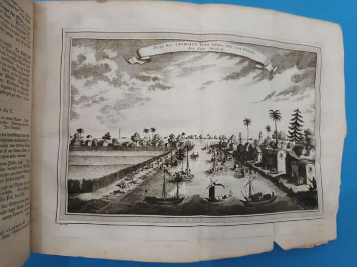 Europes knowledge of China and Korea 275 years ago. Copperplate engravings.