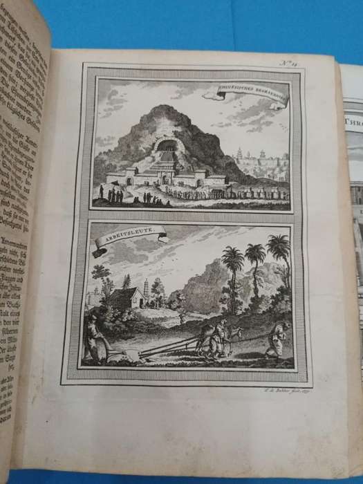 Europes knowledge of China and Korea 275 years ago. Copperplate engravings.
