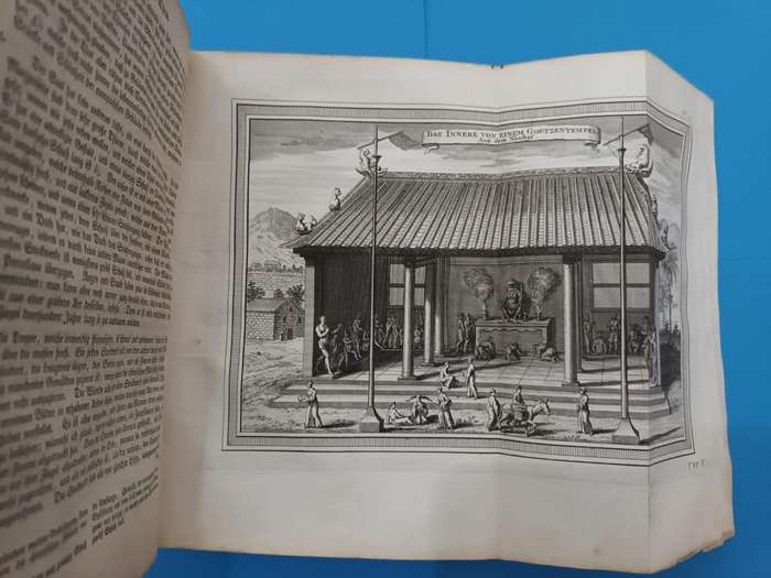 Europes knowledge of China and Korea 275 years ago. Copperplate engravings.
