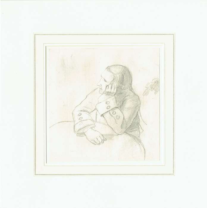 Two figure sketches by Francis Grose (17311791), friend of Robert Burns