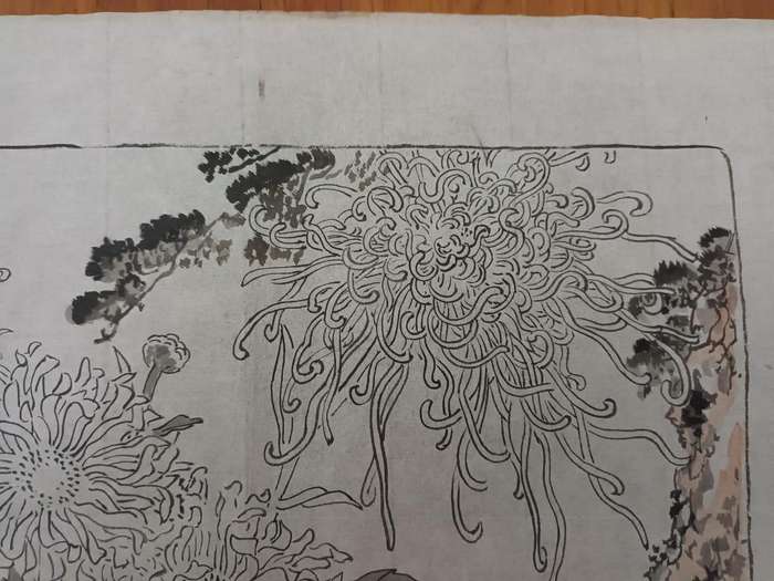 Original shita-e (Japanese: preliminary drawing) from the workshop of Kōno Bairei, c.1890