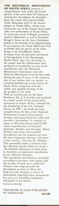 Historical Monuments of South Africa (Oberholster)
