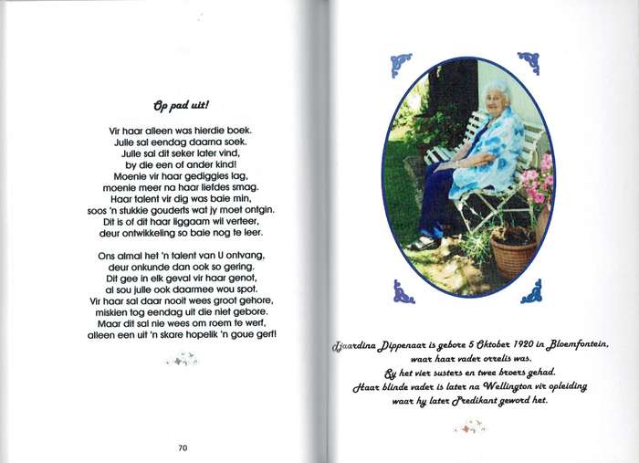 Laslap Gediggies (Tjaardina Dippenaar): scarce. Inscribed by the poet. Graaff-Reinet