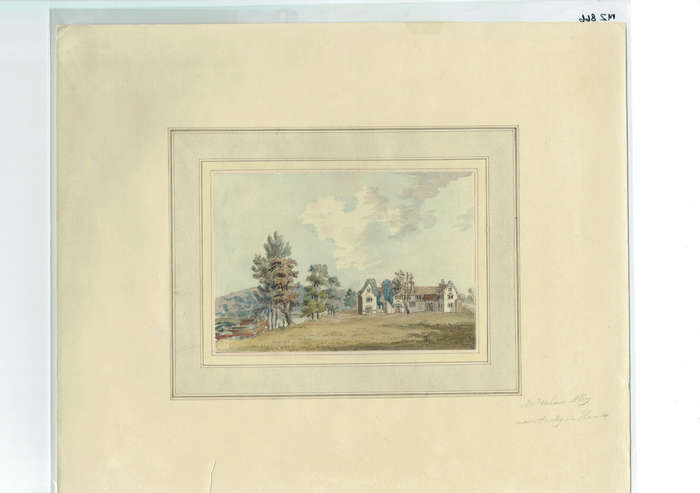 MEDMENHAM ABBEY, HENLEY-ON-THAMES, ORIG 18TH-CENT. WATERCOLOUR, SAMUEL HIERONYMUS GRIMM