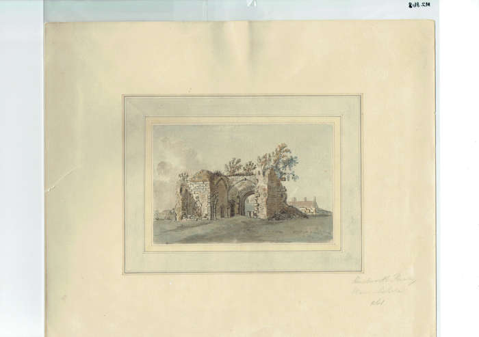 KENILWORTH PRIORY, WARWICKSHIRE, ORIG 18TH-CENT. WATERCOLOUR, SAMUEL HIERONYMUS GRIMM