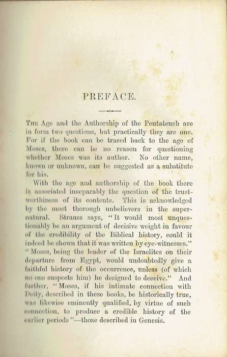 The Pentateuch: Its Age and Authorship (John Kennedy, 1884)