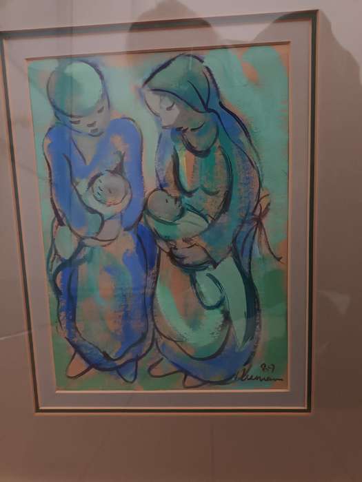 Niemann: Mixed media of two mothers nursing their children