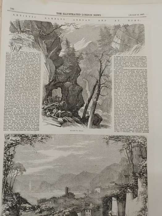 Illustrated London News, European (mostly French) scenes, 1850s, wood-engravings