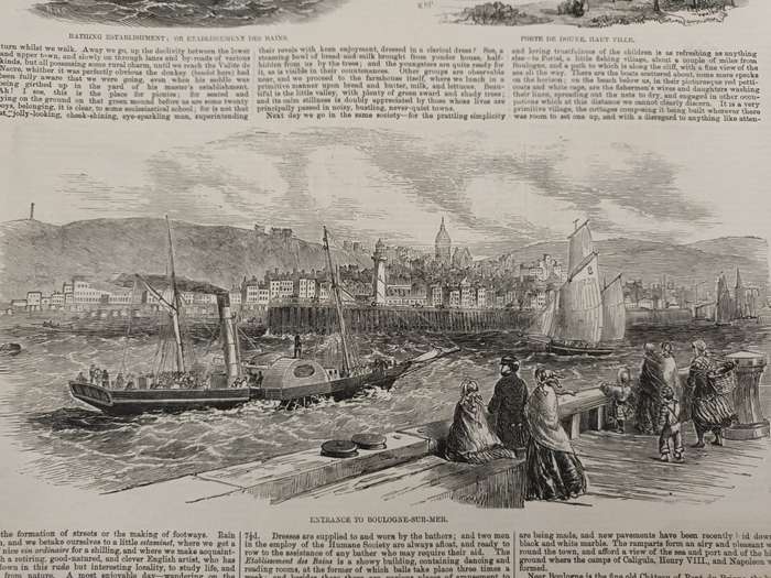Illustrated London News, European (mostly French) scenes, 1850s, wood-engravings