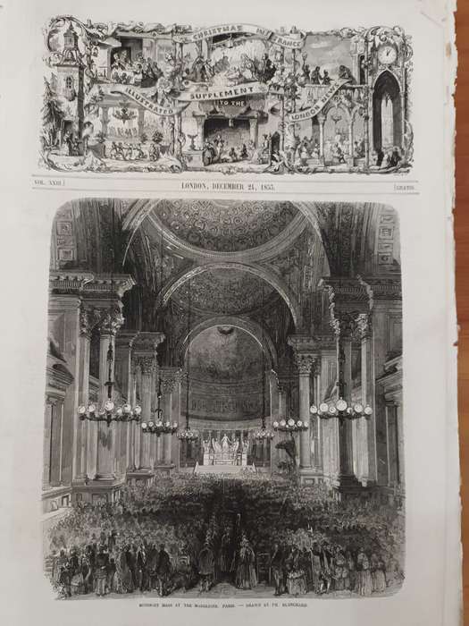 Illustrated London News, European (mostly French) scenes, 1850s, wood-engravings