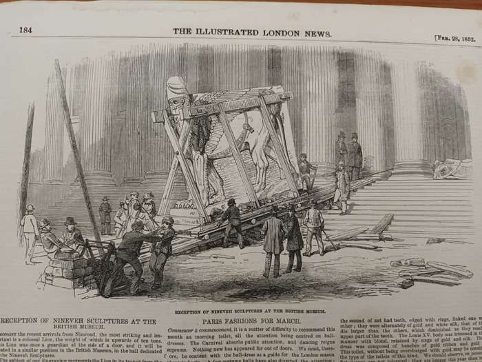 Illustrated News, loose leaves, 1850s, wood engraved illustrations: Antiquities