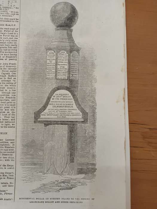 Search for John Franklin. Arctic Exploration North-West Passage. Illustrated London News 1850s