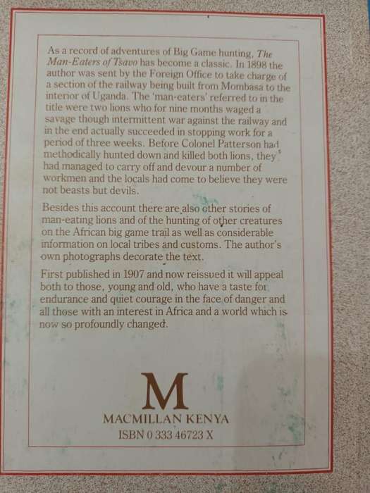 The Man-Eaters of Tsavo (Colonel J. H. Patterson)