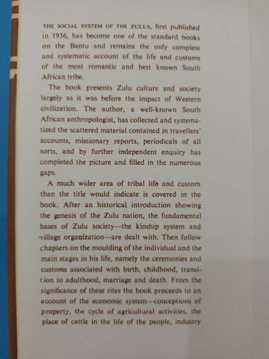 The Social System of the Zulus (Eileen Jensen Krige)