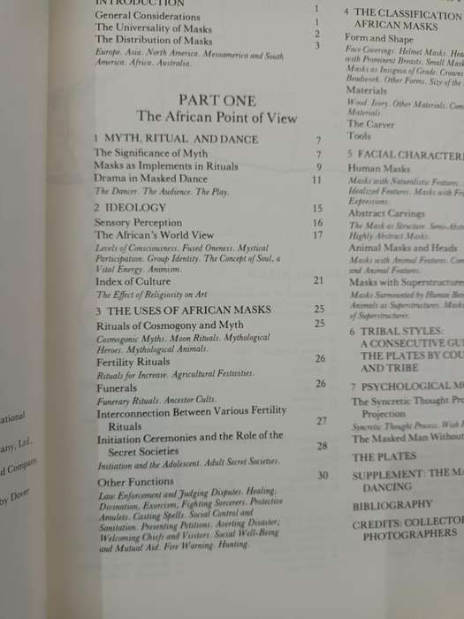 Masks of Black Africa (African ethnography, anthropology, material culture)