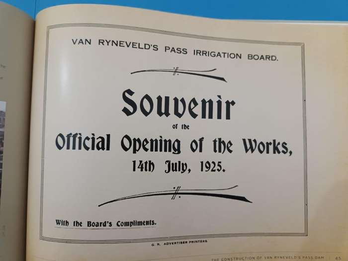 The Construction of Van Ryneveld's Pass Dam, Graaff-Reinet