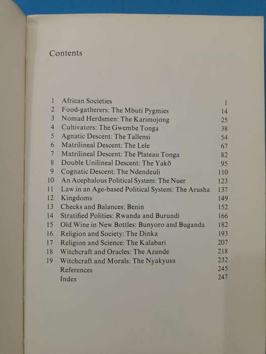 African Societies (Ethnography, Anthropology)