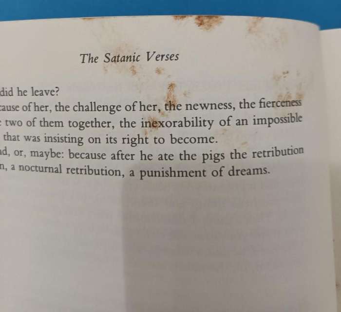 Salman Rushdie, The Satanic Verses, 1988, early U.S. impression