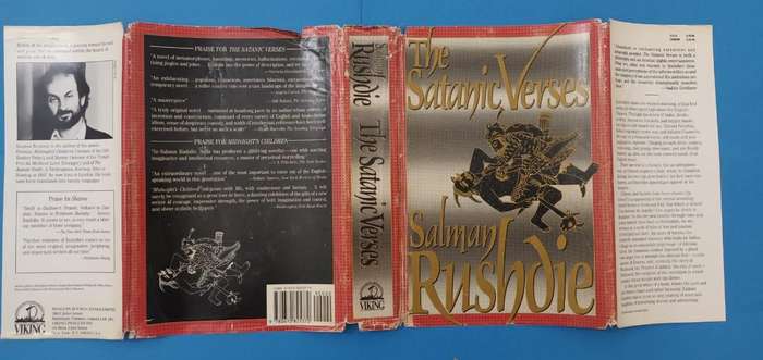 Salman Rushdie, The Satanic Verses, 1988, early U.S. impression