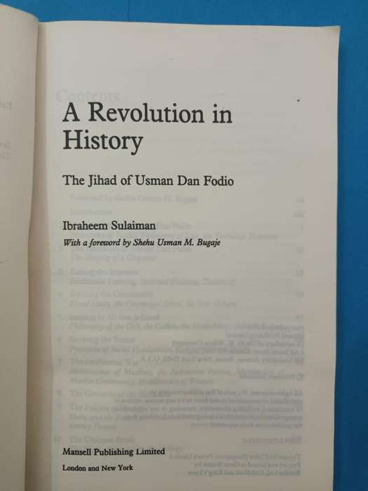 A Revolution in History: The Jihad of Usman Dan Fodio (scarce)