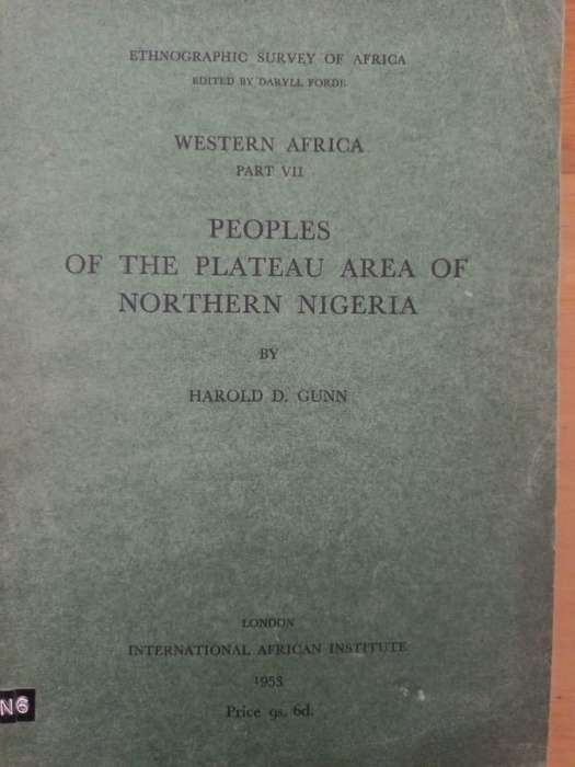Nigeria: Ethnographic Survey of Africa: Western Africa. Four monographs in the series, 1951 - 1955