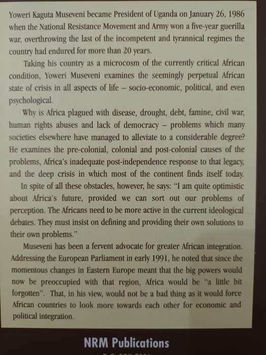 What is Africa's Problem (Yoweri K Museveni)